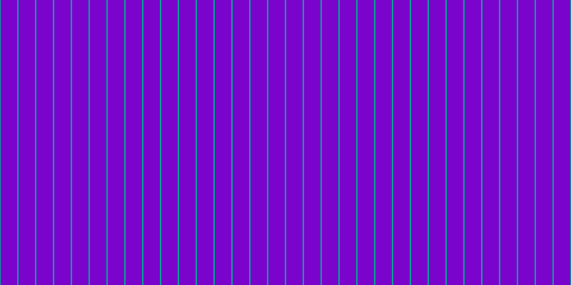 #7b04cd, #04a393 vertical lines, two pixels wide, twenty-three pixels apart