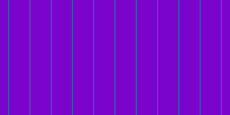 #7b04cd, #04a393 vertical lines, two pixels wide, seventy-two pixels apart