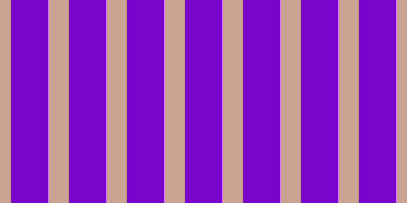 #7b04cd, #caa393 vertical lines, forty pixels wide, seventy-four pixels apart