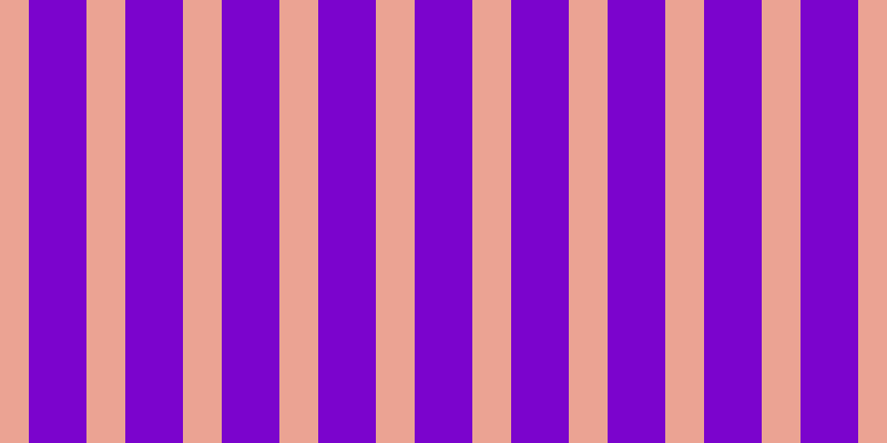 #7b04cd, #eba393 vertical lines, thirty-five pixels wide, fifty-two pixels apart