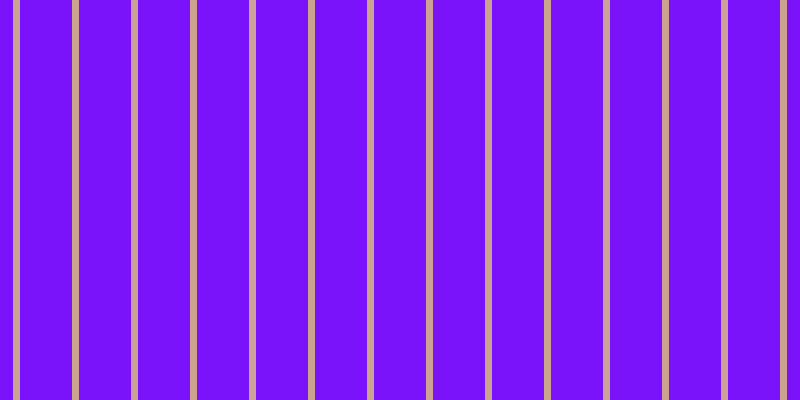 #7b13fa, #caa393 vertical lines, seven pixels wide, fifty-two pixels apart