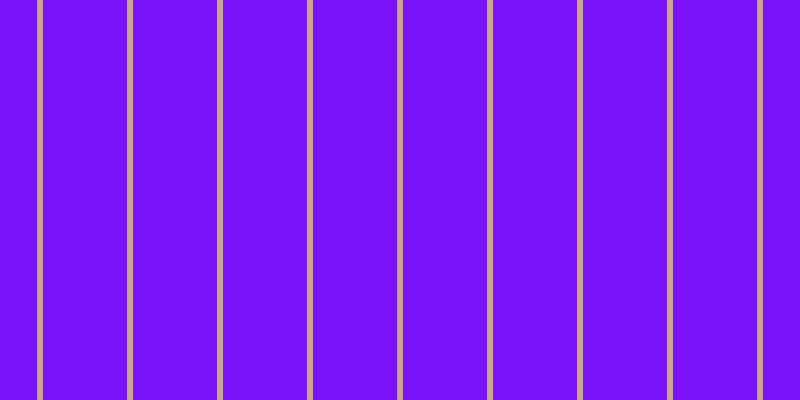 #7b13fa, #caa393 vertical lines, six pixels wide, eighty-four pixels apart