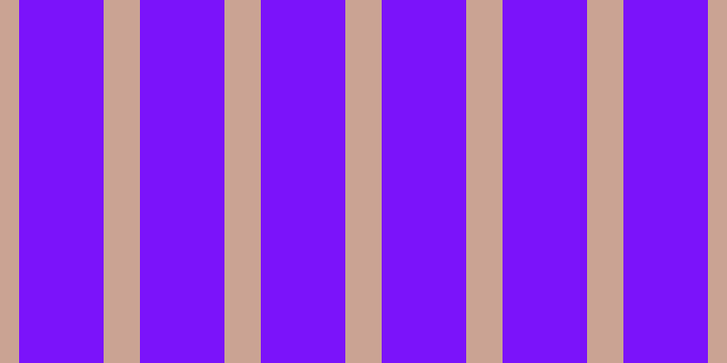 #7b13fa, #caa393 vertical lines, forty pixels wide, ninety-three pixels apart