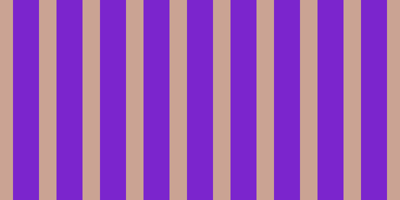 #7b25cd, #caa393 vertical lines, thirty-five pixels wide, fifty-two pixels apart