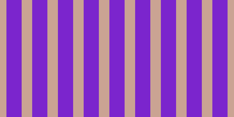 #7b25cd, #caa393 vertical lines, thirty-six pixels wide, fifty-two pixels apart