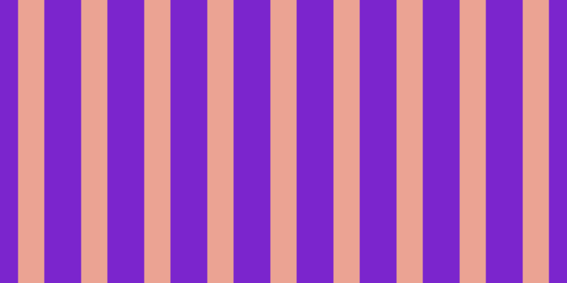 #7b25cd, #eba393 vertical lines, thirty-seven pixels wide, fifty-two pixels apart