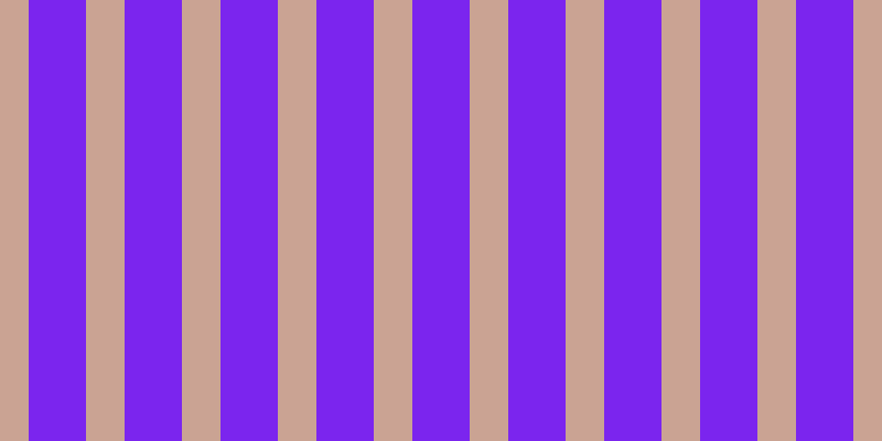 #7b25ee, #caa393 vertical lines, thirty-five pixels wide, fifty-two pixels apart