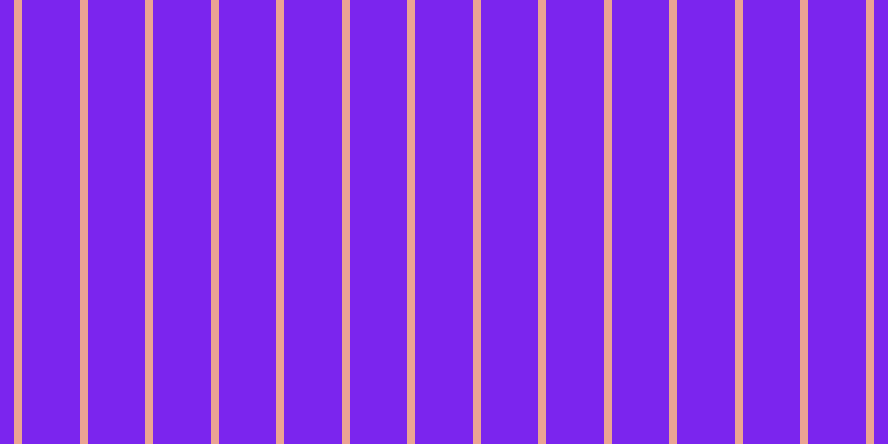 #7b25ee, #eba393 vertical lines, seven pixels wide, fifty-two pixels apart