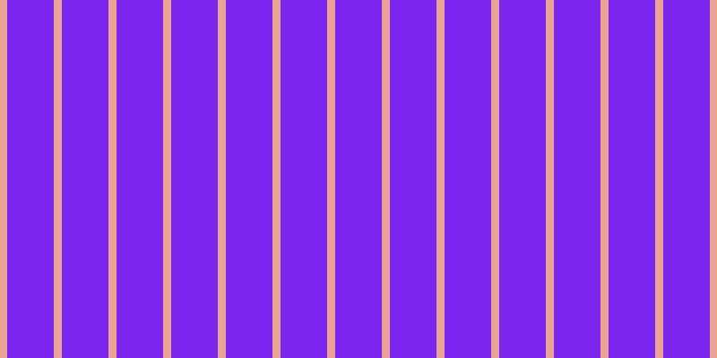 #7b25ee, #eba393 vertical lines, nine pixels wide, fifty-two pixels apart