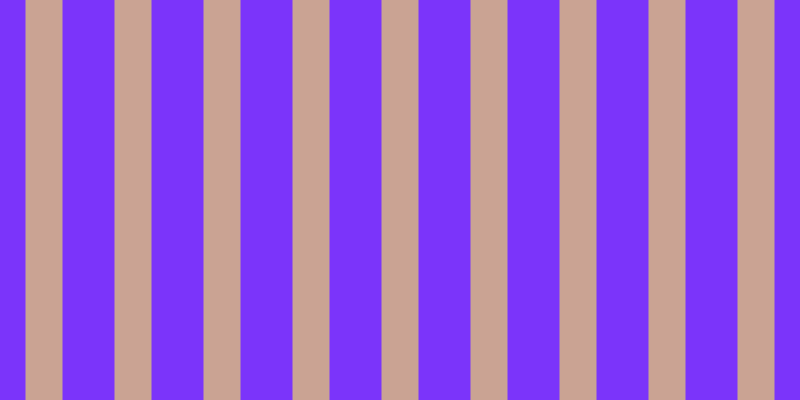 #7b34fa, #caa393 vertical lines, thirty-seven pixels wide, fifty-two pixels apart