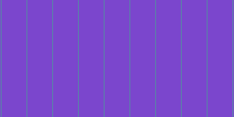 #7b46cd, #46a393 vertical lines, two pixels wide, eighty-six pixels apart