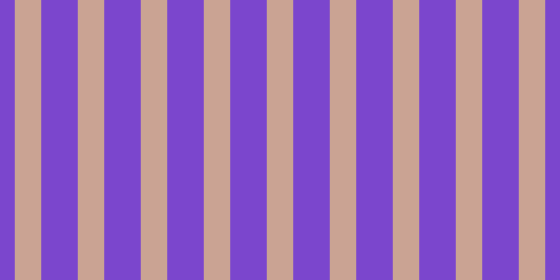 #7b46cd, #caa393 vertical lines, thirty-eight pixels wide, fifty-two pixels apart