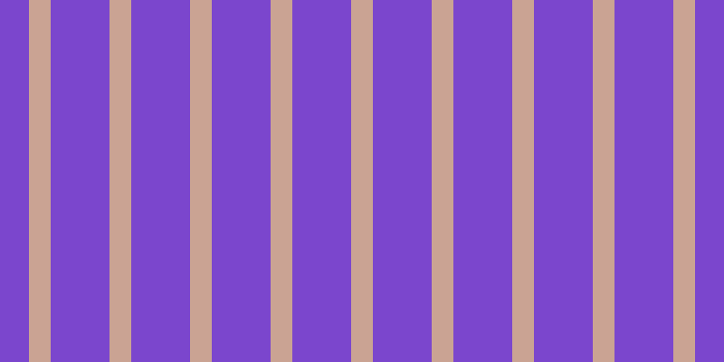 #7b46cd, #caa393 vertical lines, twenty-four pixels wide, sixty-five pixels apart