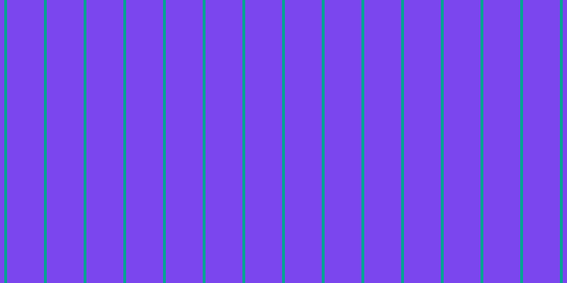 #7b46ee, #04a393 vertical lines, four pixels wide, fifty-two pixels apart
