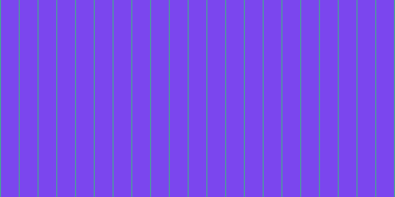 #7b46ee, #46a393 vertical lines, two pixels wide, thirty-six pixels apart