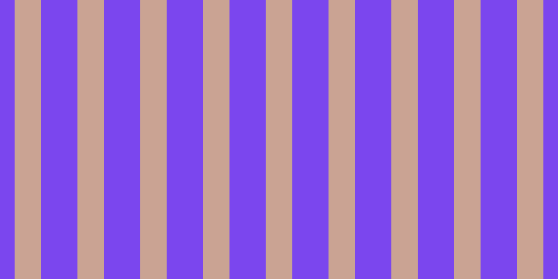 #7b46ee, #caa393 vertical lines, thirty-eight pixels wide, fifty-two pixels apart
