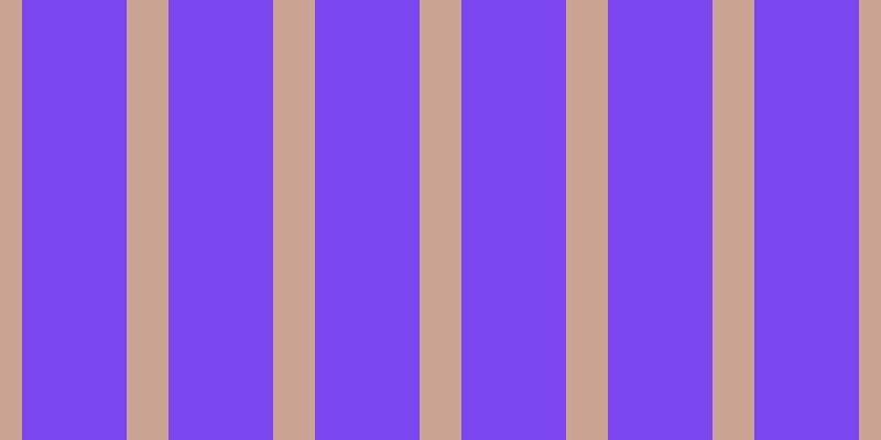 #7b46ee, #caa393 vertical lines, thirty-eight pixels wide, ninety-five pixels apart