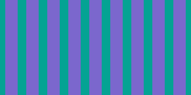 #7b67cd, #04a393 vertical lines, thirty-six pixels wide, fifty-two pixels apart