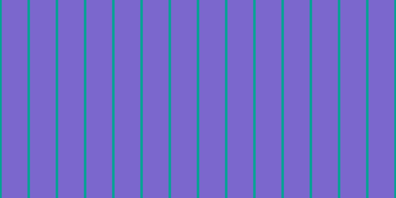 #7b67cd, #04a393 vertical lines, five pixels wide, fifty-two pixels apart