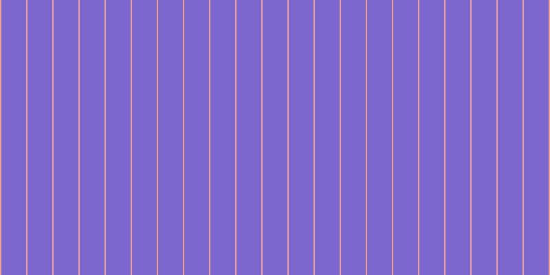 #7b67cd, #eba393 vertical lines, two pixels wide, thirty-six pixels apart