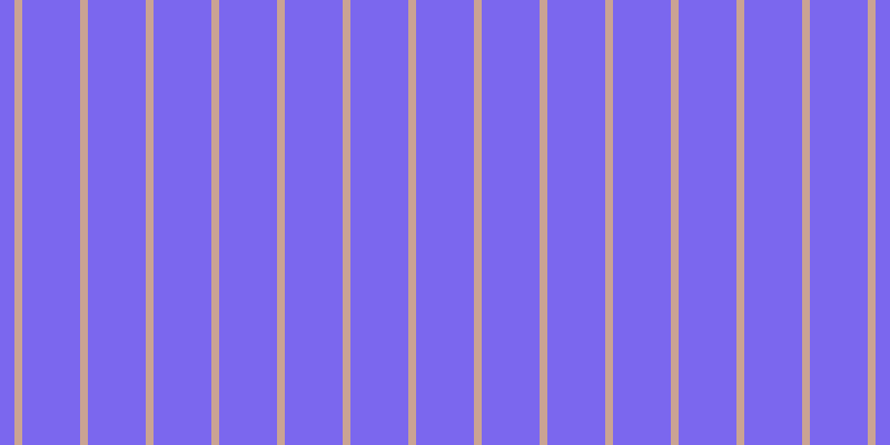 #7b67ee, #caa393 vertical lines, seven pixels wide, fifty-two pixels apart