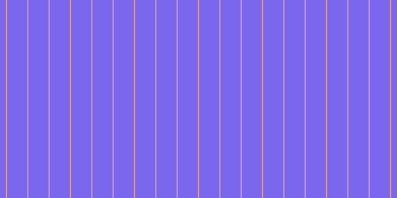 #7b67ee, #eba393 vertical lines, two pixels wide, forty-one pixels apart