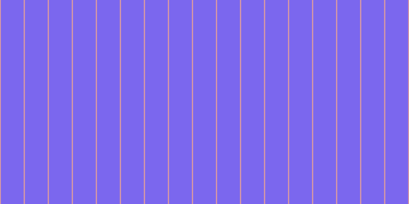 #7b67ee, #eba393 vertical lines, two pixels wide, forty-five pixels apart