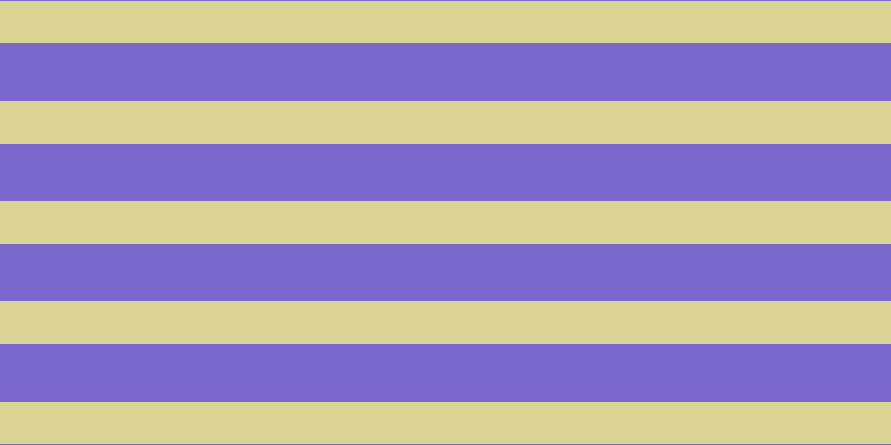 #7b68cd, #dbd393 horizontal lines, thirty-eight pixels wide, fifty-two pixels apart