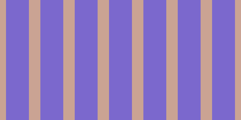 #7b68cd, #caa393 vertical lines, thirty-eight pixels wide, seventy-six pixels apart