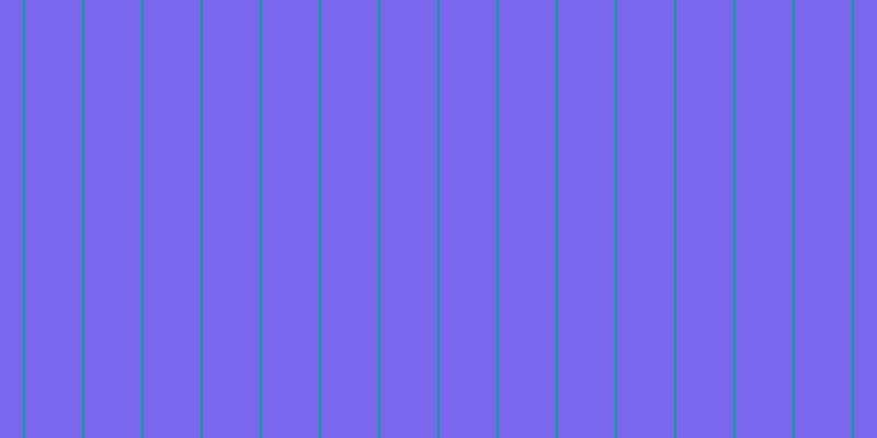 Medium slate blue, #04a393 vertical lines, two pixels wide, fifty-two pixels apart