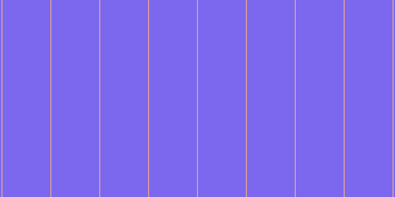 Medium slate blue, #eba393 vertical lines, two pixels wide, ninety-seven pixels apart