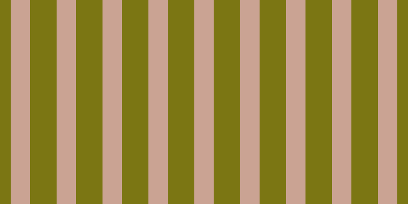 #7b7613, #caa393 vertical lines, thirty-eight pixels wide, fifty-two pixels apart