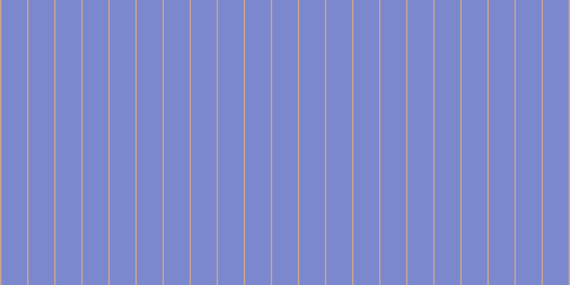 #7b88cd, #caa393 vertical lines, two pixels wide, thirty-six pixels apart