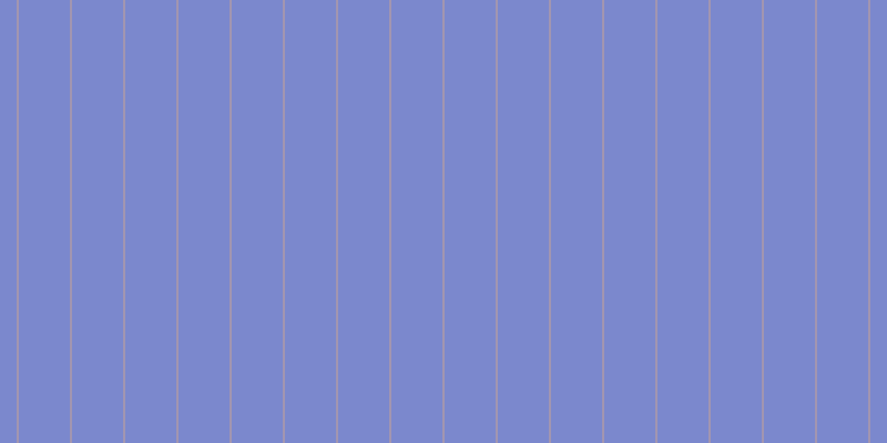 #7b88cd, #caa393 vertical lines, one pixels wide, forty-seven pixels apart