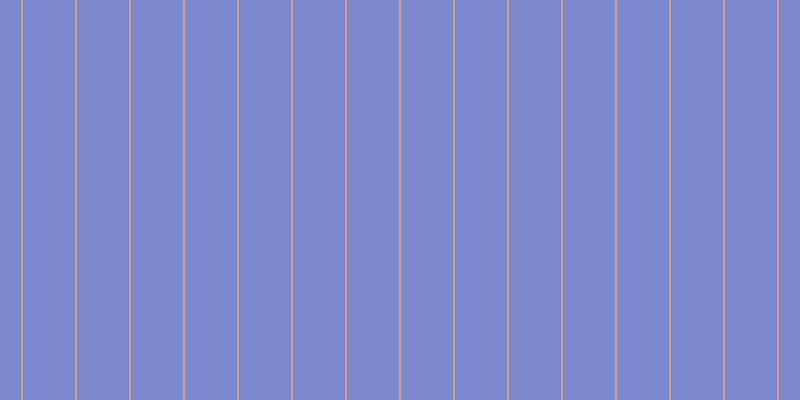 #7b88cd, #caa393 vertical lines, two pixels wide, fifty-two pixels apart