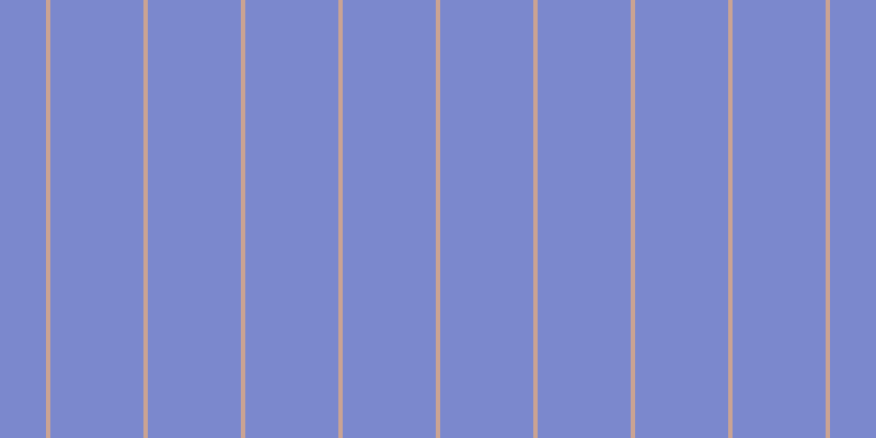 #7b88cd, #caa393 vertical lines, four pixels wide, eighty-five pixels apart