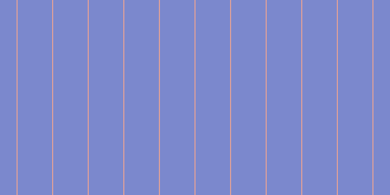 #7b88cd, #eba393 vertical lines, two pixels wide, seventy-one pixels apart
