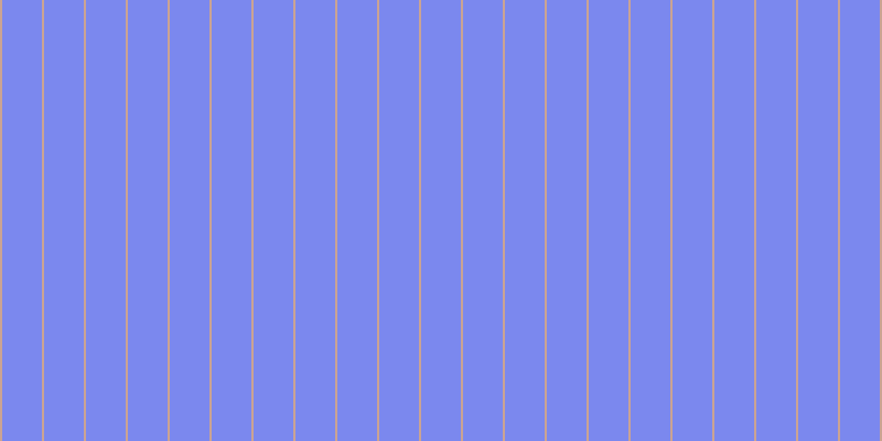 #7b88ee, #caa393 vertical lines, two pixels wide, thirty-six pixels apart