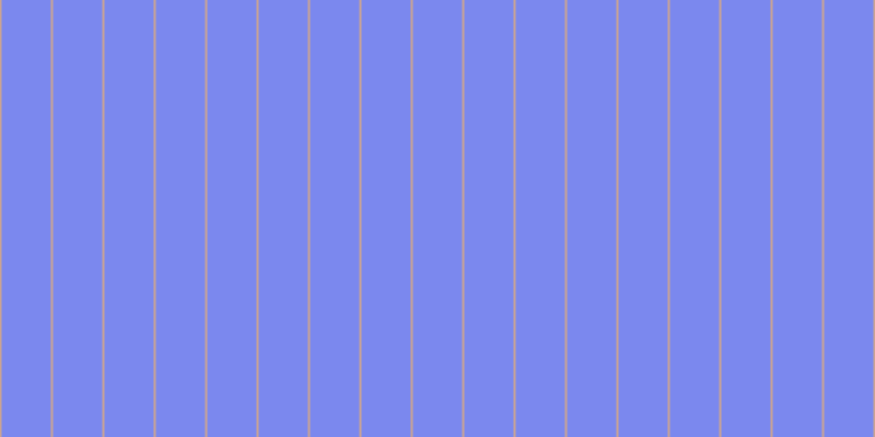 #7b88ee, #caa393 vertical lines, two pixels wide, forty-five pixels apart