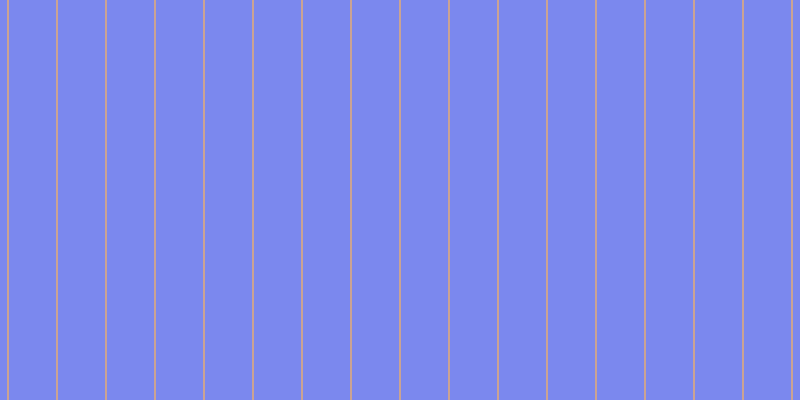 #7b88ee, #caa393 vertical lines, two pixels wide, forty-seven pixels apart