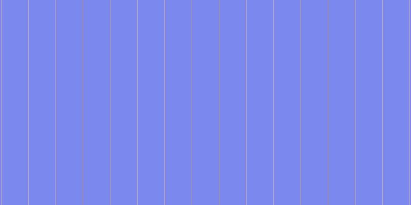 #7b88ee, #caa393 vertical lines, one pixels wide, fifty-two pixels apart