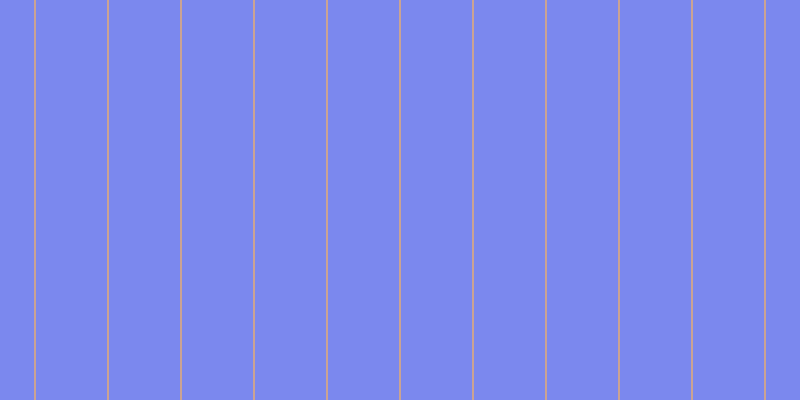 #7b88ee, #caa393 vertical lines, two pixels wide, seventy-one pixels apart