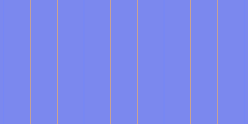 #7b88ee, #caa393 vertical lines, two pixels wide, eighty-four pixels apart
