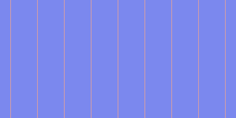#7b88ee, #eba393 vertical lines, two pixels wide, eighty-nine pixels apart