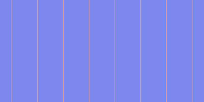 #7b88ee, #eba393 vertical lines, two pixels wide, ninety-nine pixels apart