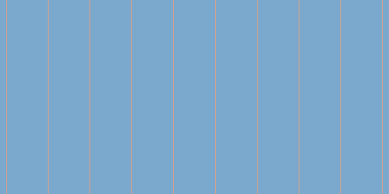 #7ba9cd, #caa393 vertical lines, two pixels wide, eighty-four pixels apart