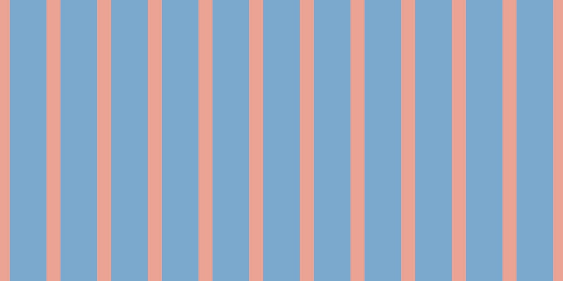 #7ba9cd, #eba393 vertical lines, twenty pixels wide, fifty-two pixels apart