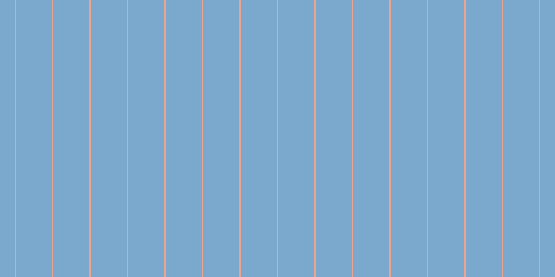 #7ba9cd, #eba393 vertical lines, two pixels wide, fifty-two pixels apart