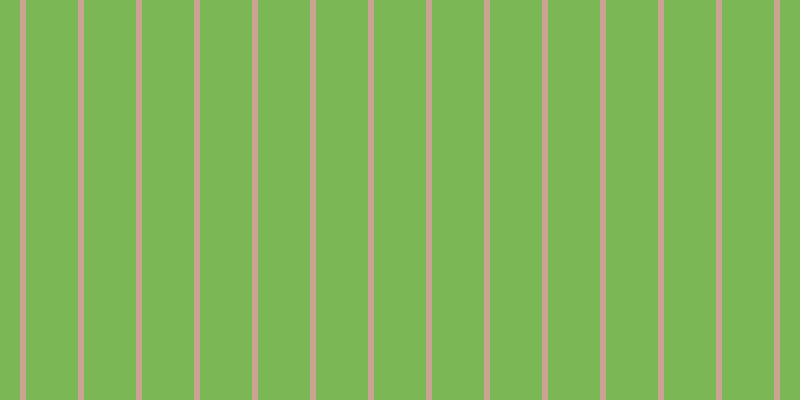 #7bb855, #caa393 vertical lines, six pixels wide, fifty-two pixels apart