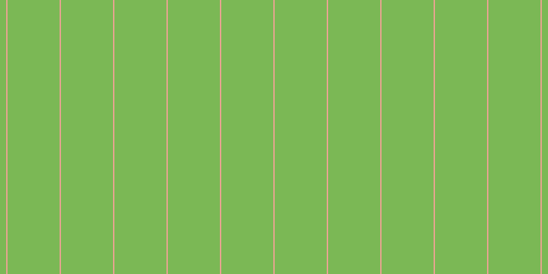 #7bb855, #eba393 vertical lines, two pixels wide, seventy-six pixels apart
